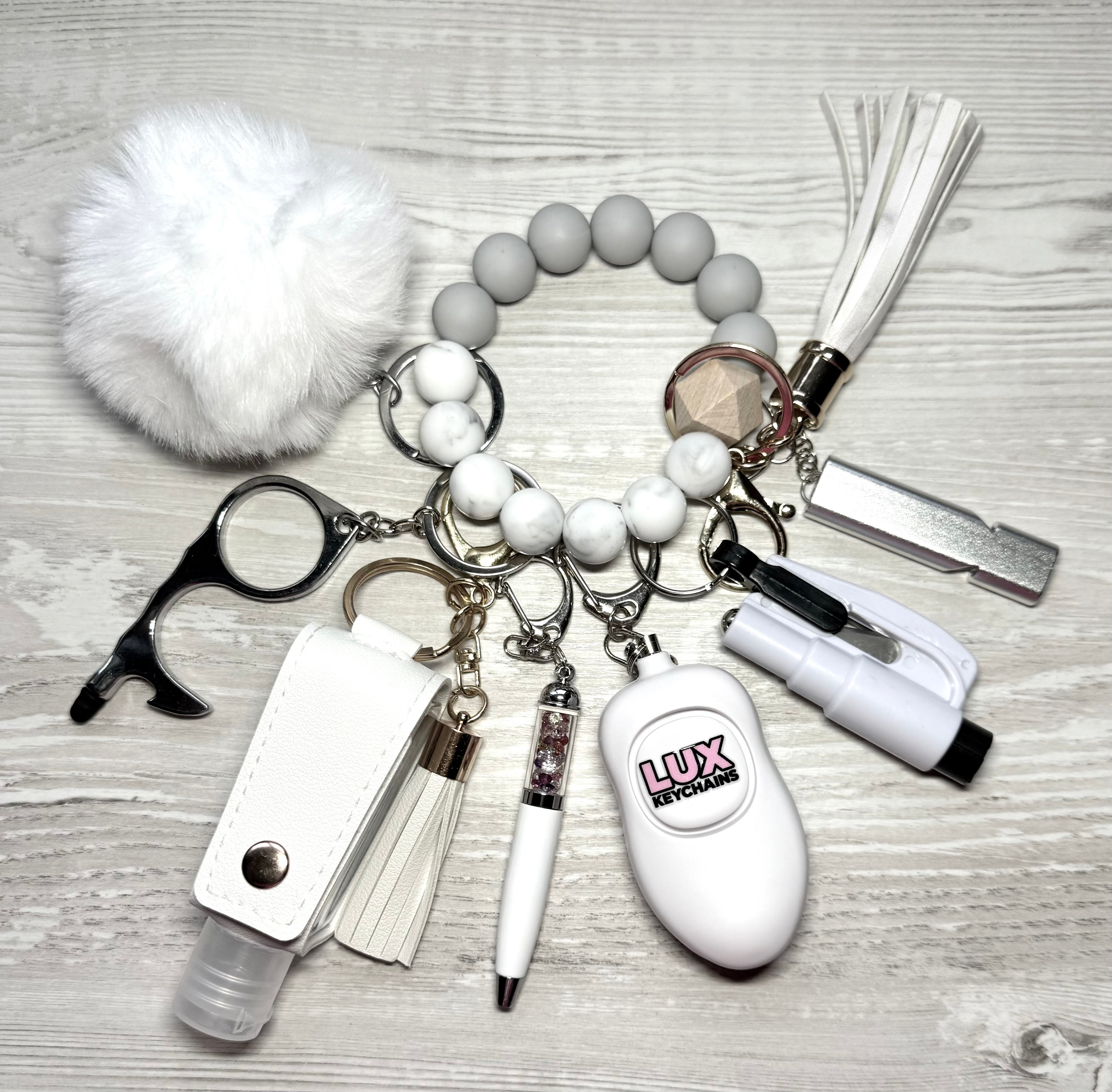 White Warrior Safety keychain