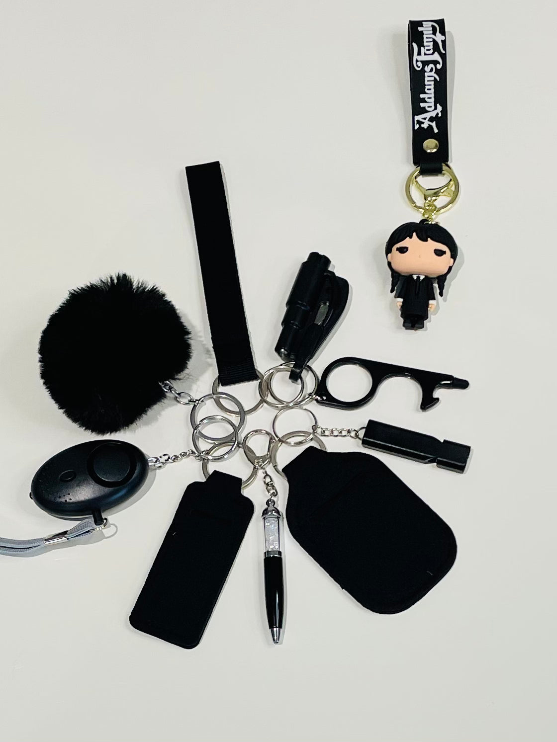 Wednesday Safety Keychain