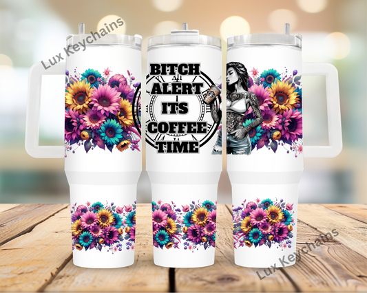 40oz Bluetooth Speaker Tumblers Tattoo Woman