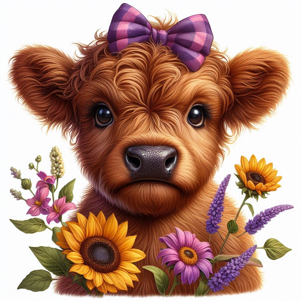 Tees - Highland Cow Prints