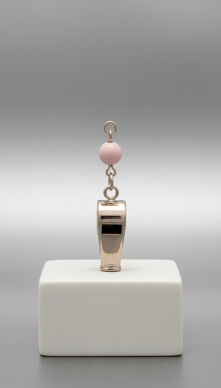 Polished Taupe Luxe Whistle Charm