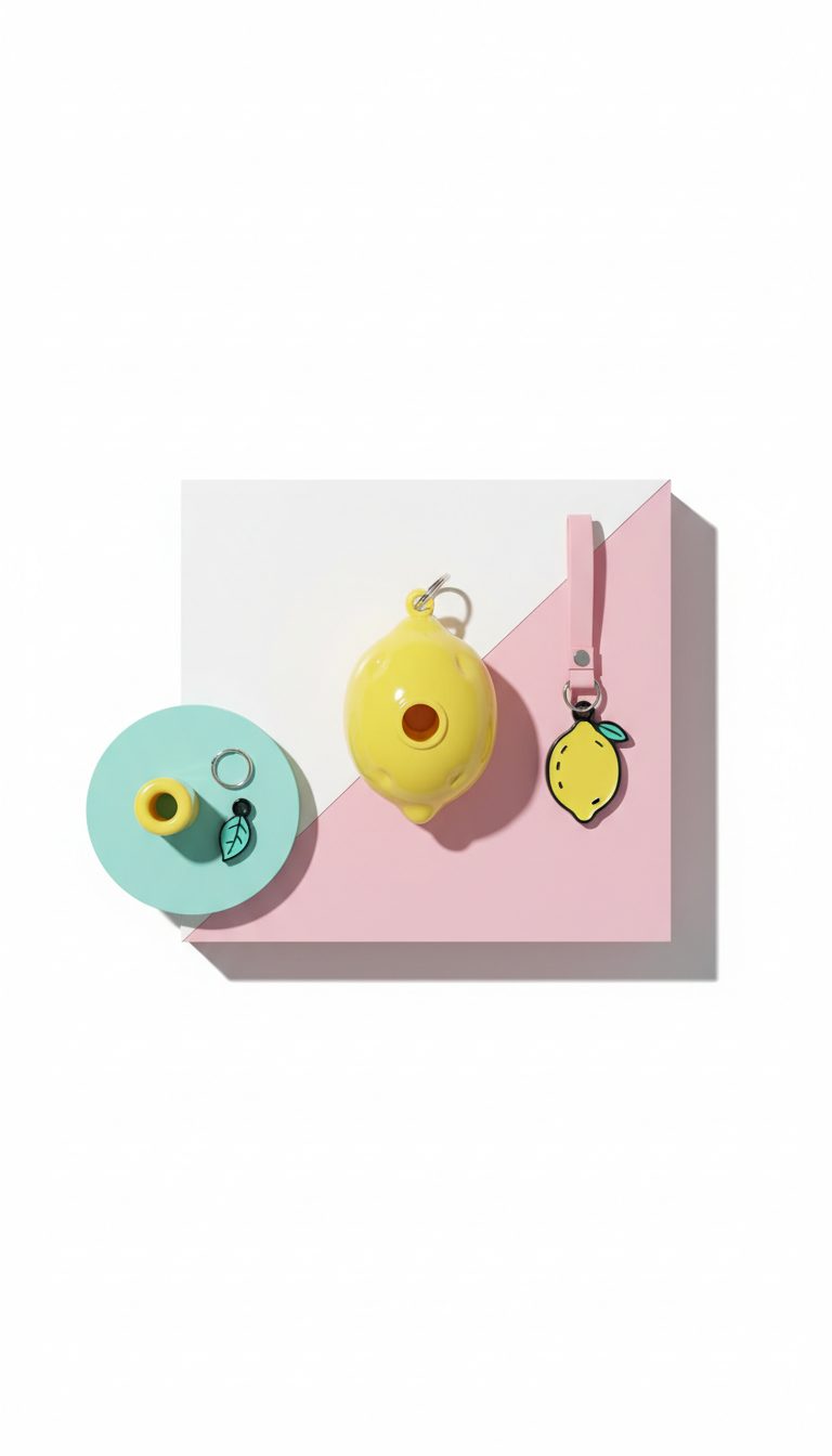 Accent Lemon Whistle & Charm Duo