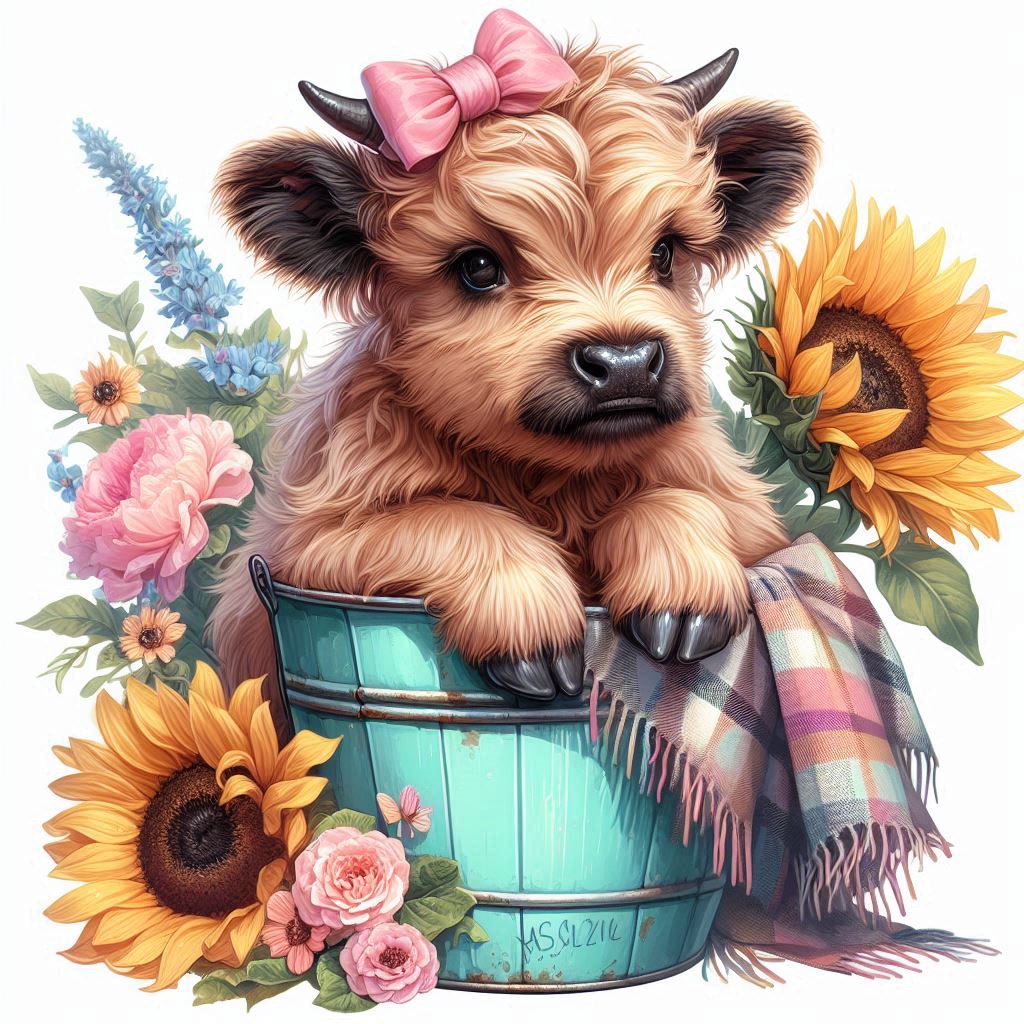 Tees - Highland Cow Prints