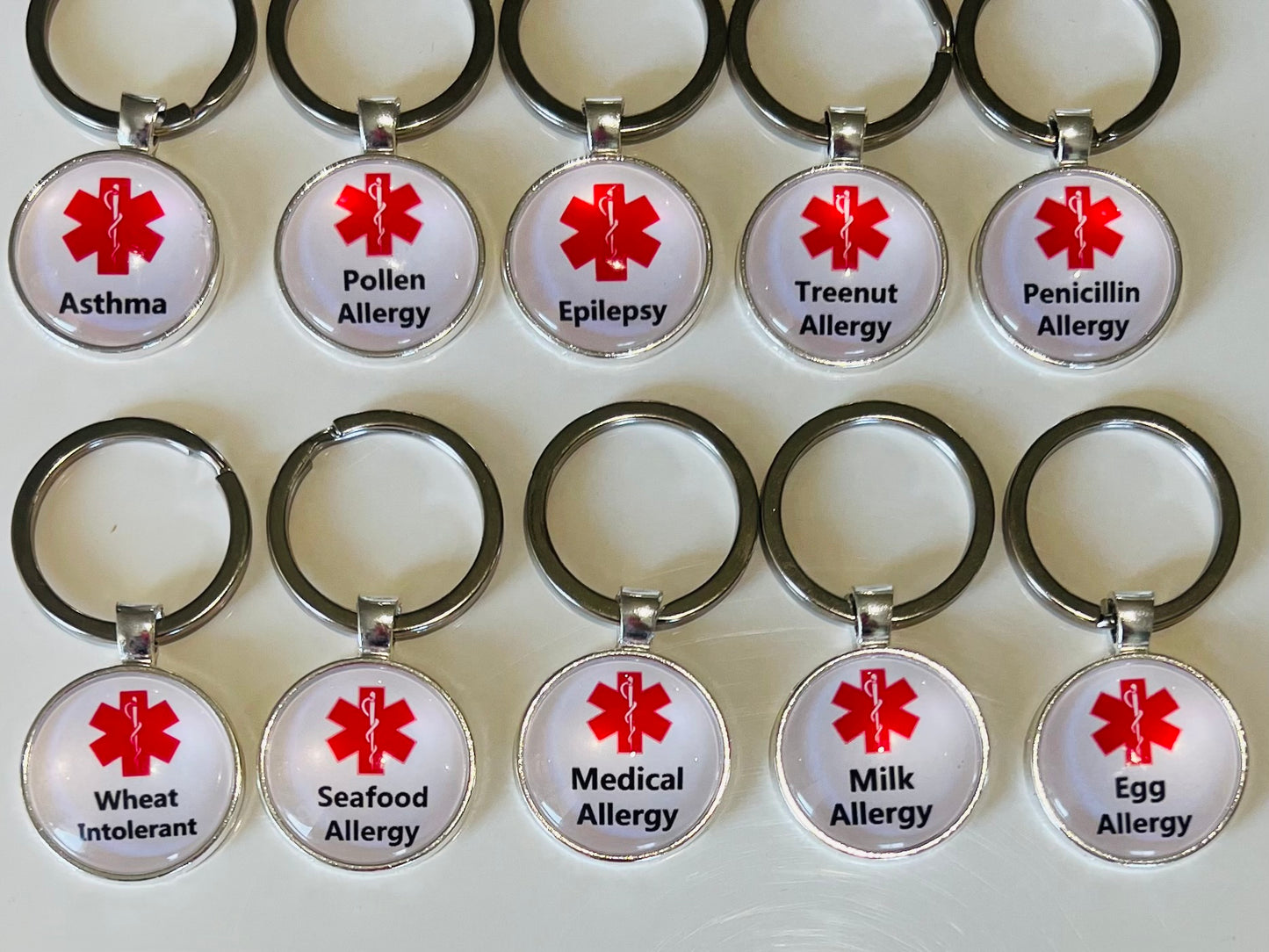 Allergy Keyrings