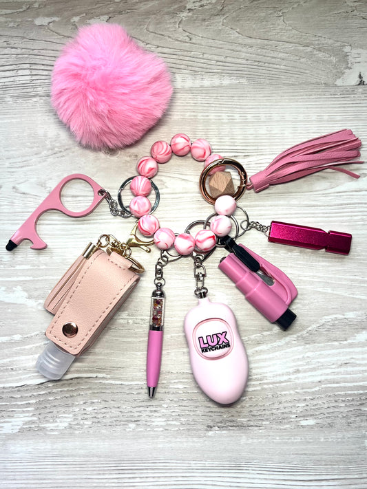 Sassy Pink Safety keychain