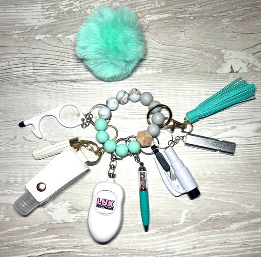 Aqua Bloom Safety keychain