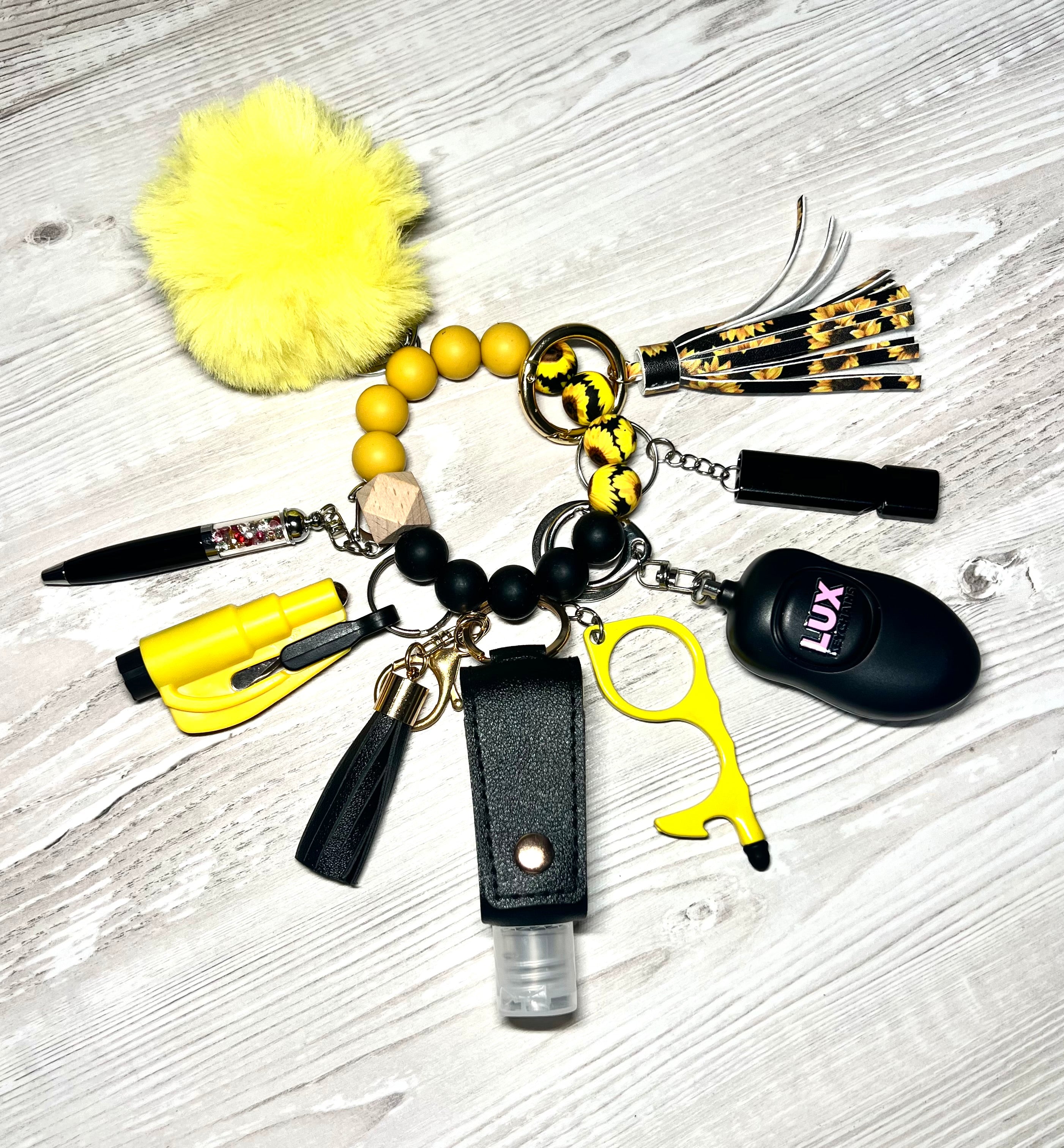 Sunflower Safety Keychain