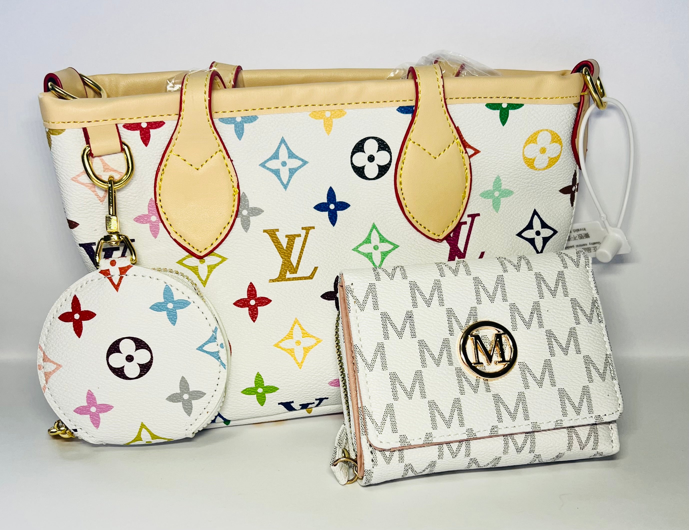 LV Bag with M Style Wallet