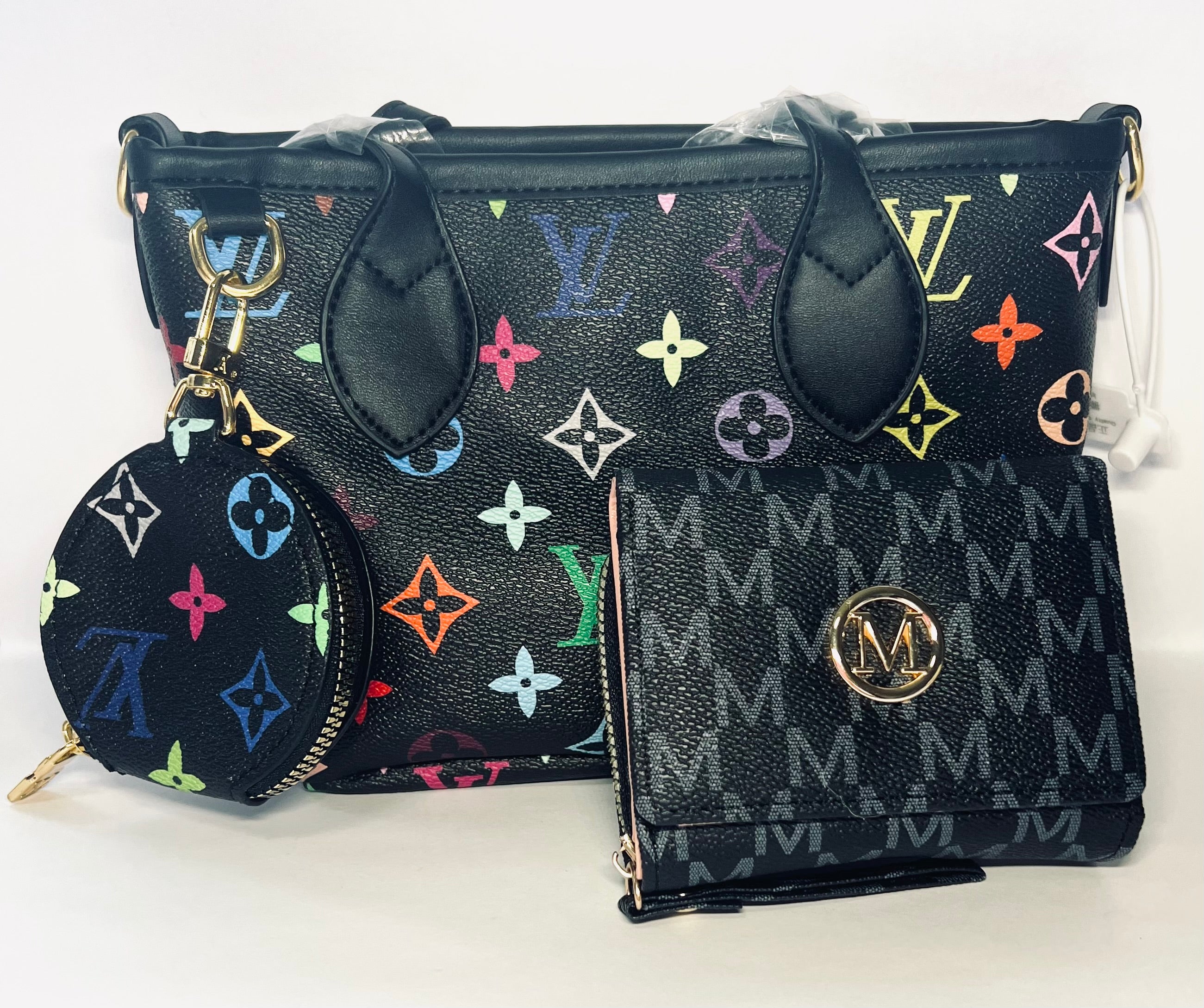 LV Bag with M Style Wallet