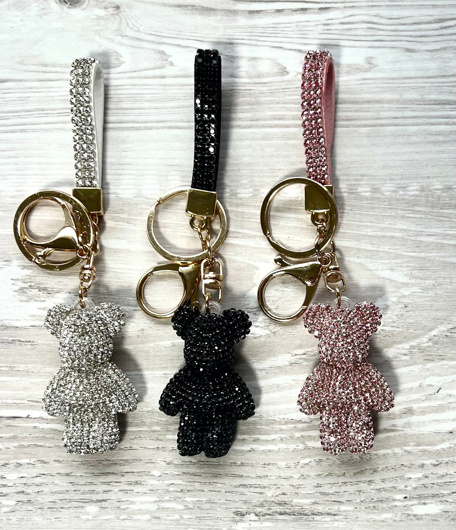 Bling Bears - Rhinestone Keychain Charm