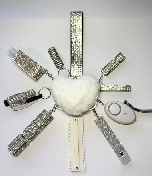 Snow Princess Safety Keychain
