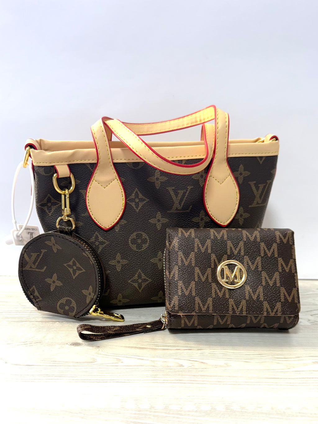 LV Bag with M Style Wallet