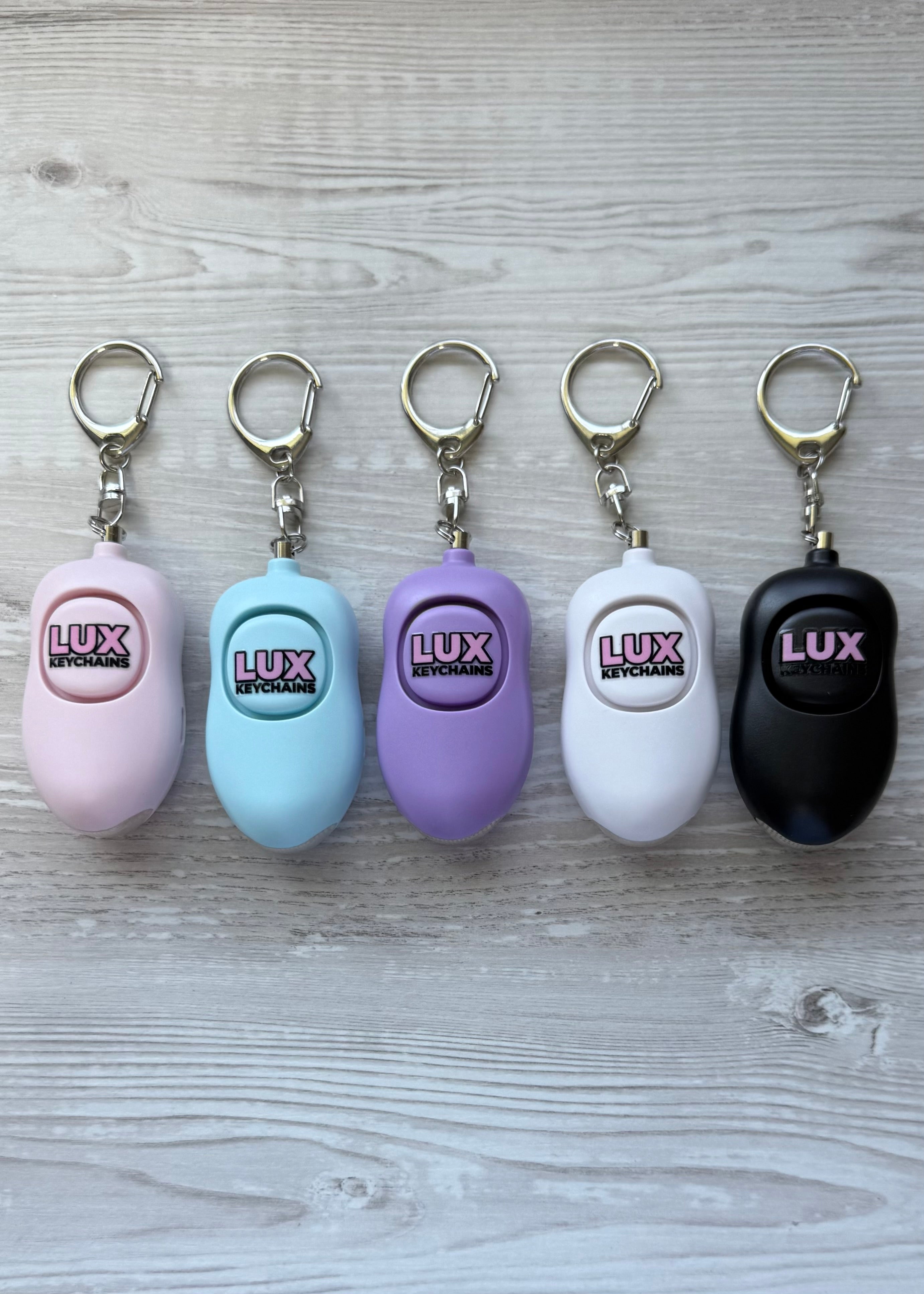 Lux SOS Alarm | Rechargeable Personal Alarm with LED Light | LUX Keychains