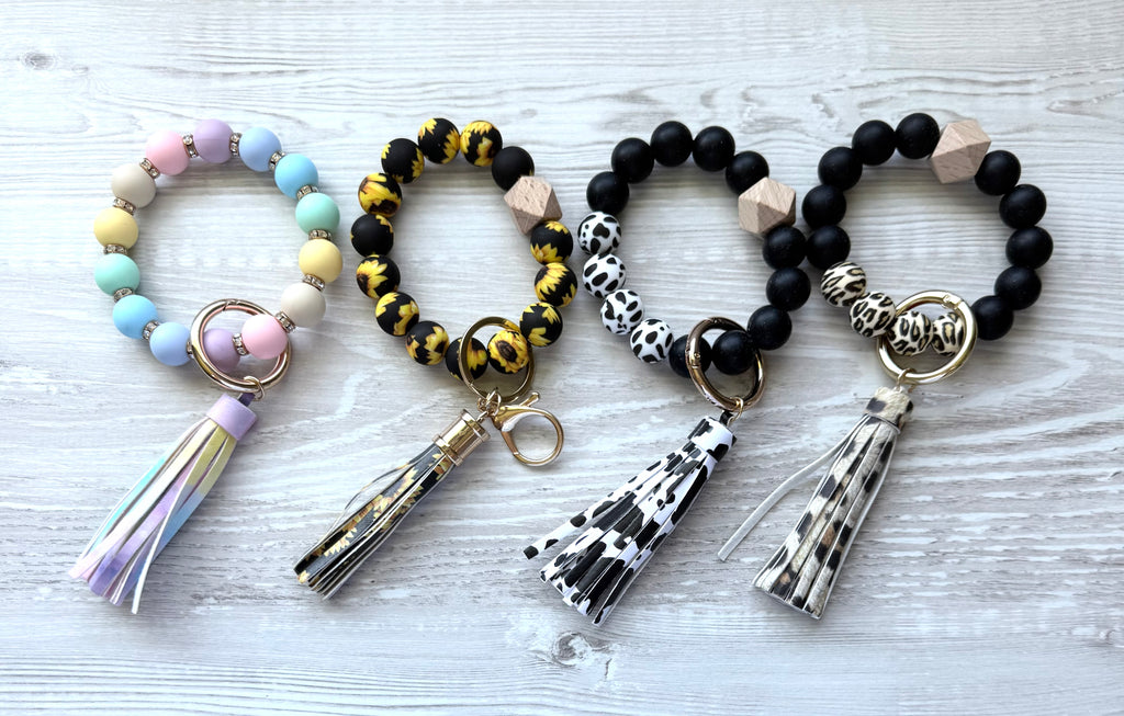 Beaded Wristlets - Keychain & Bracelet in one