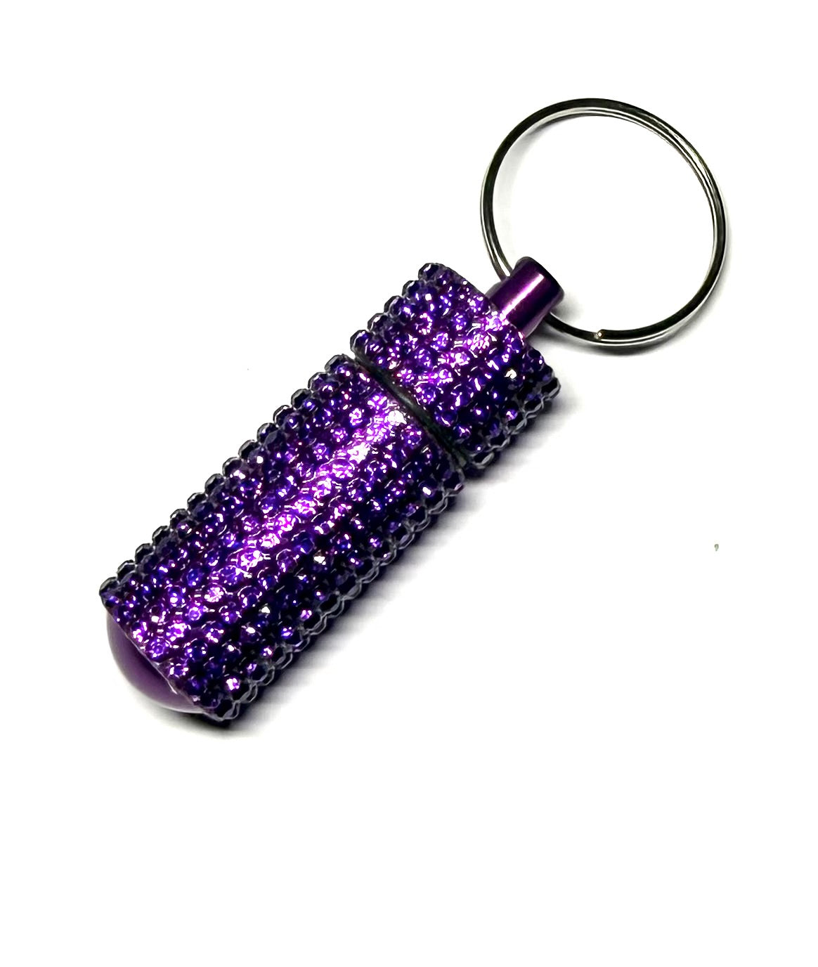 Mini Pill Bottles - Bling Keychain Accessory