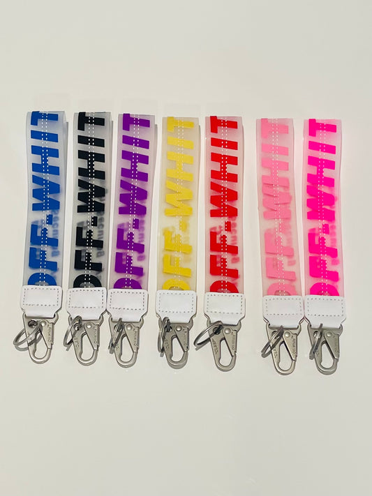 HOT PINK #OFF WHITE# Lanyard only (IMPERFECTION)