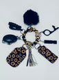 Sunflower Wristlet Safety Keychain