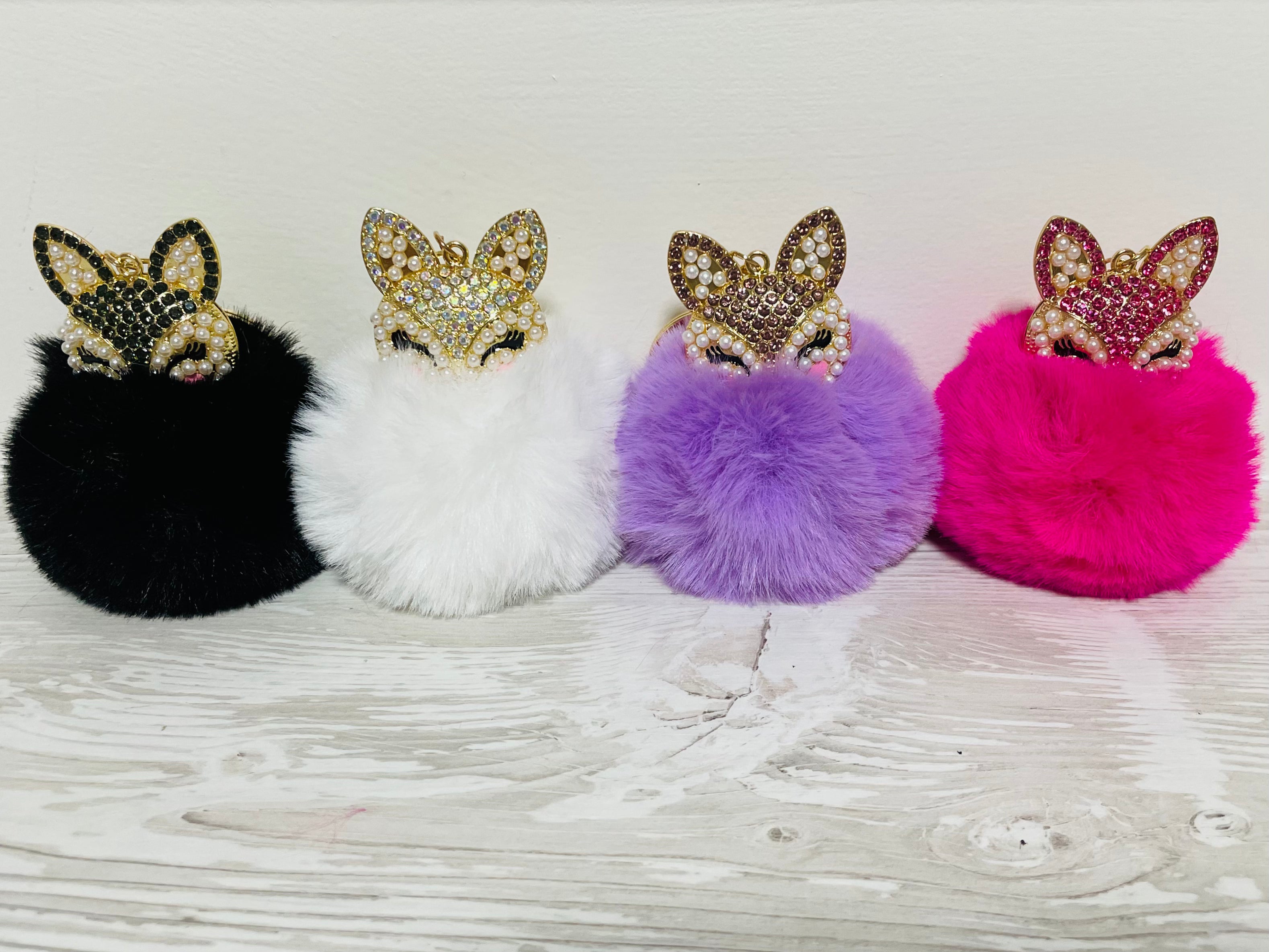 Fox Bling Pom Pom