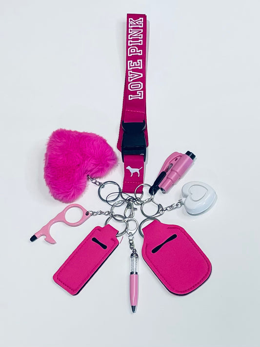 Hot Pink LUX Keychain