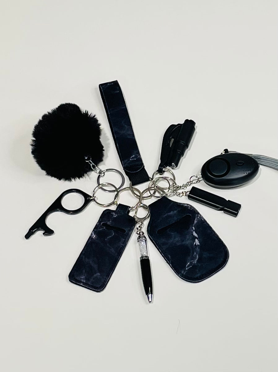 Marble Keychain Set