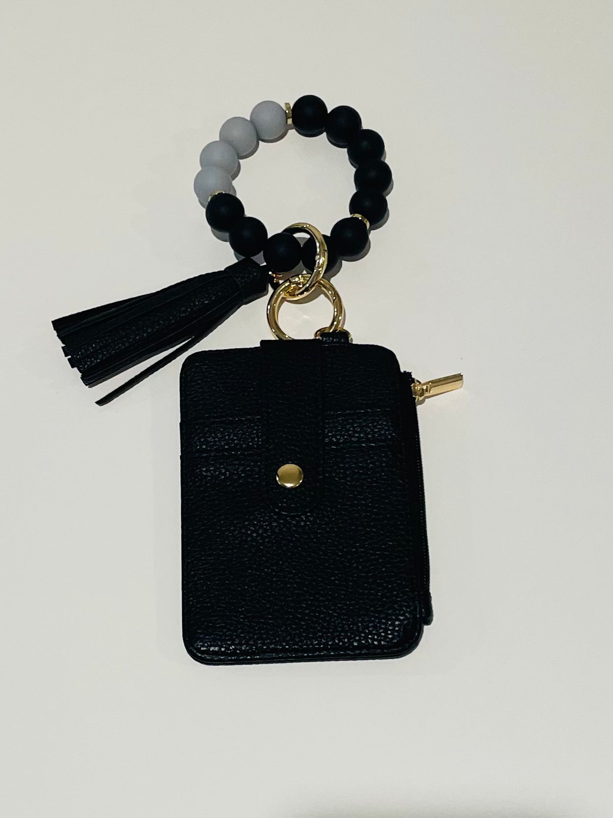 Purse/Card holder Wallet with Beaded wristlet