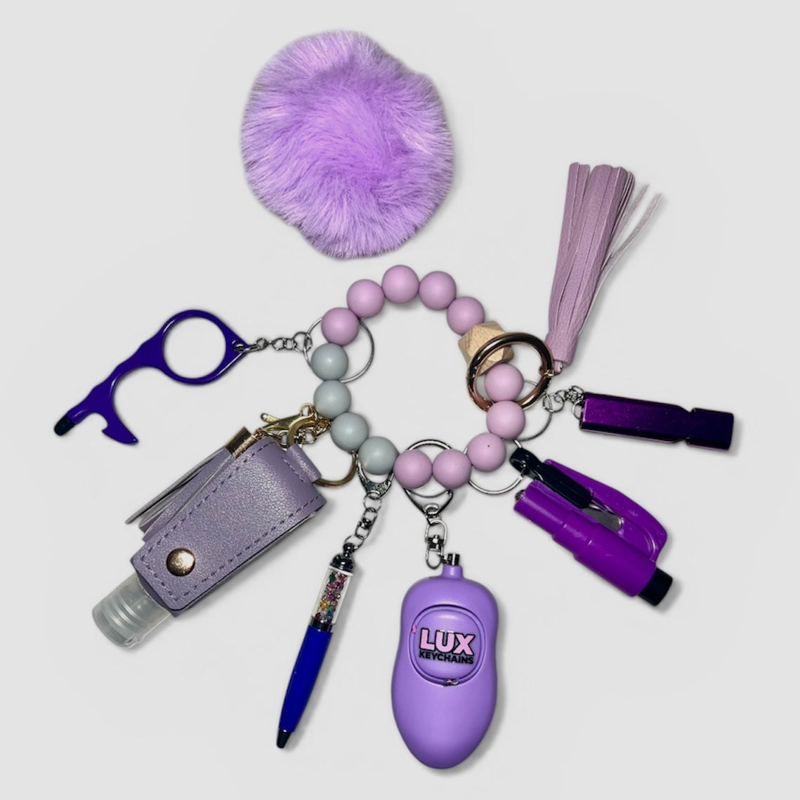 Purple Passion Safety Keychain - Lux SOS Alarm