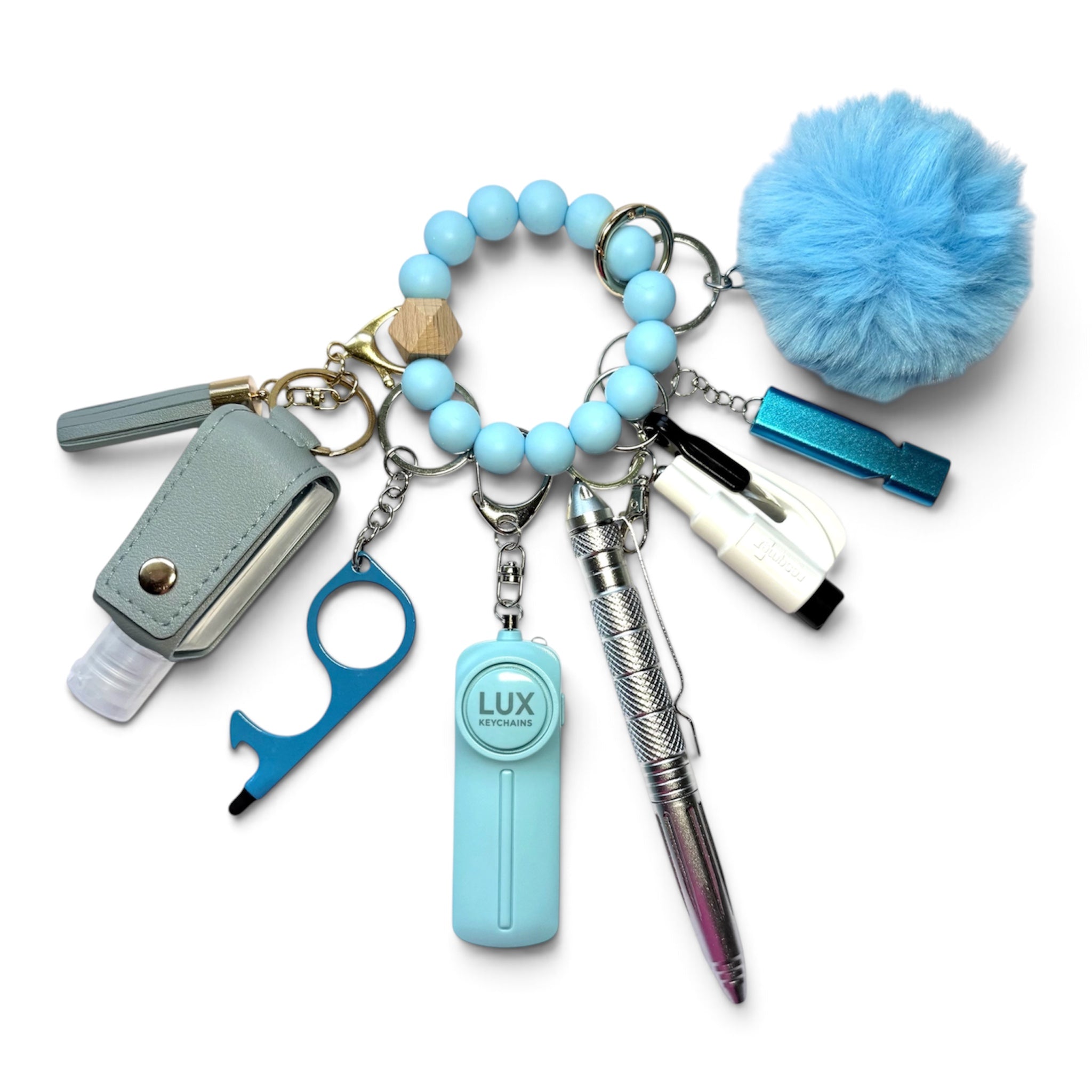 Sapphire Blue Safety Keychain