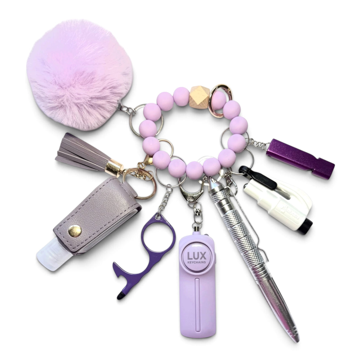 Purple Passion Safety Keychain