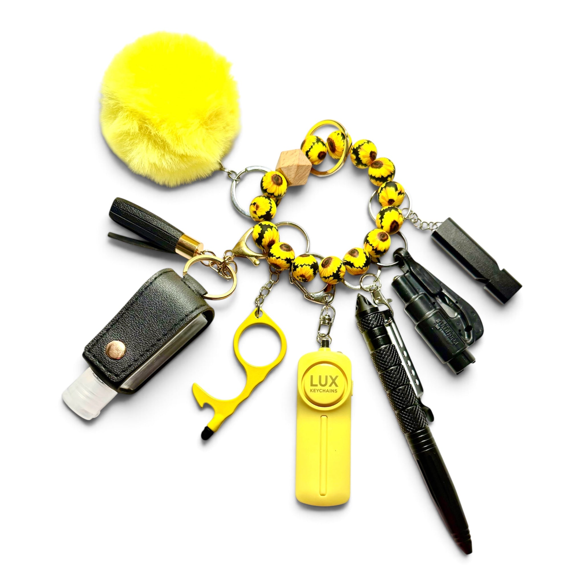 Sunflower Safety Keychain