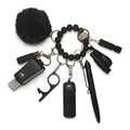 Black Ombre Safety Keychain