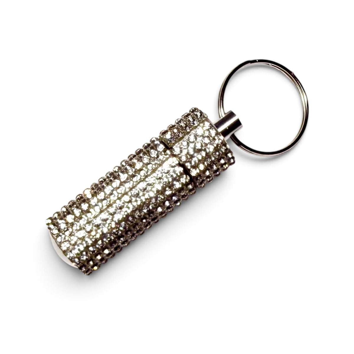 Mini Pill Bottles - Bling Keychain Accessory