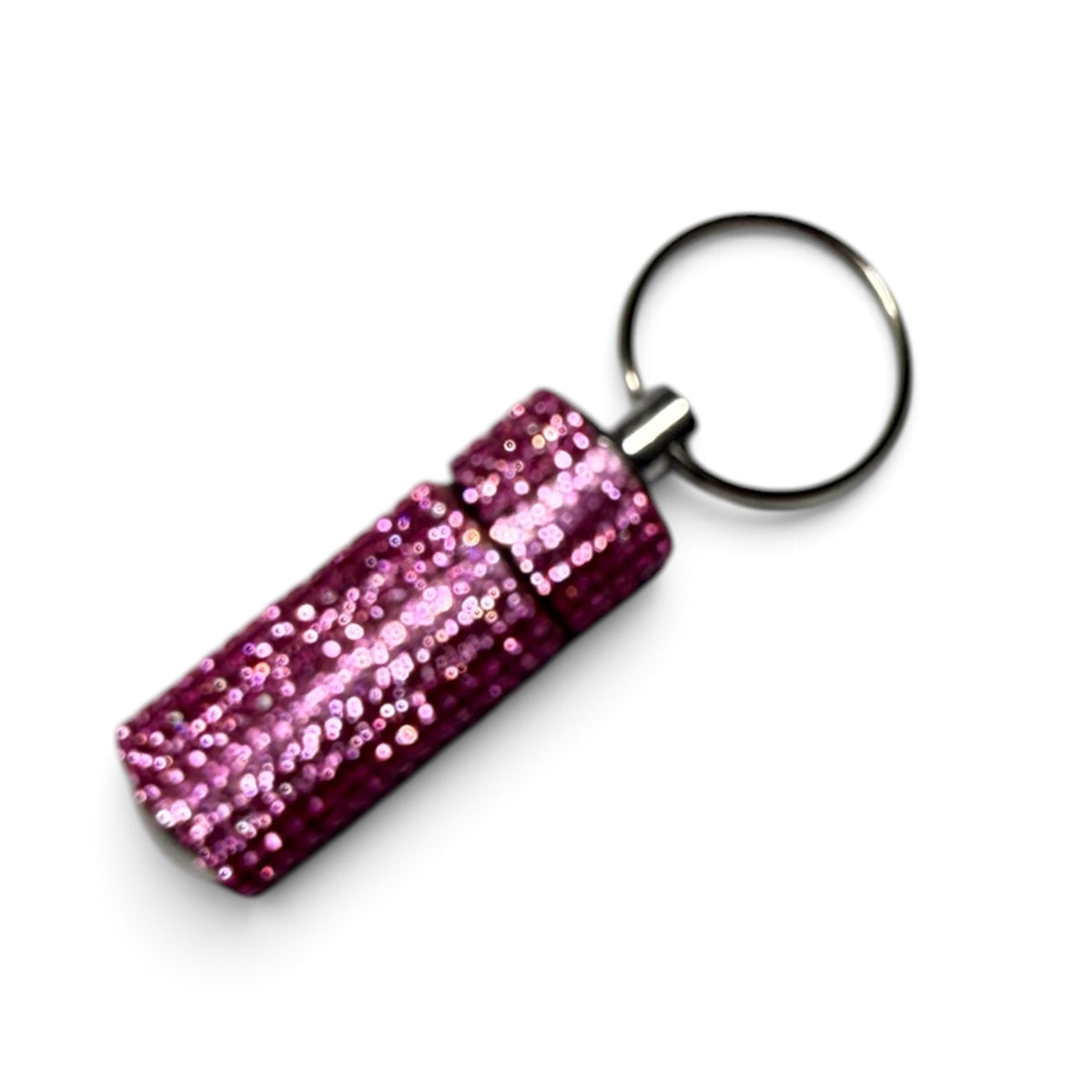 Mini Pill Bottles - Bling Keychain Accessory