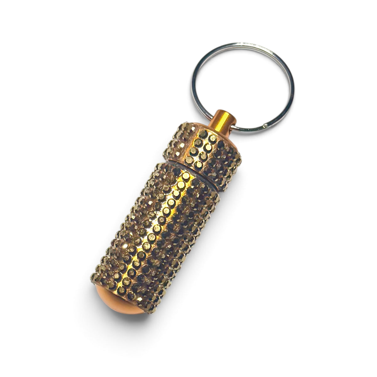 Mini Pill Bottles - Bling Keychain Accessory