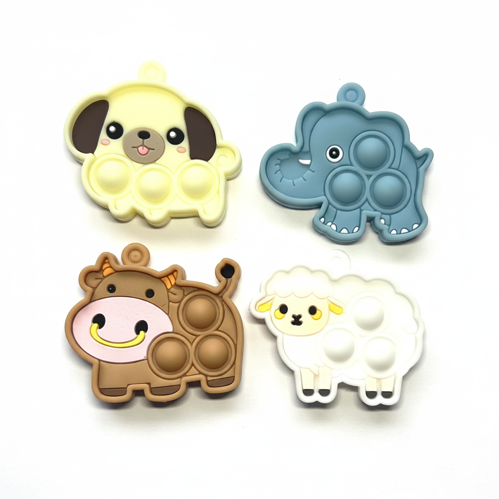 Animal Poppets - Pure White Background
