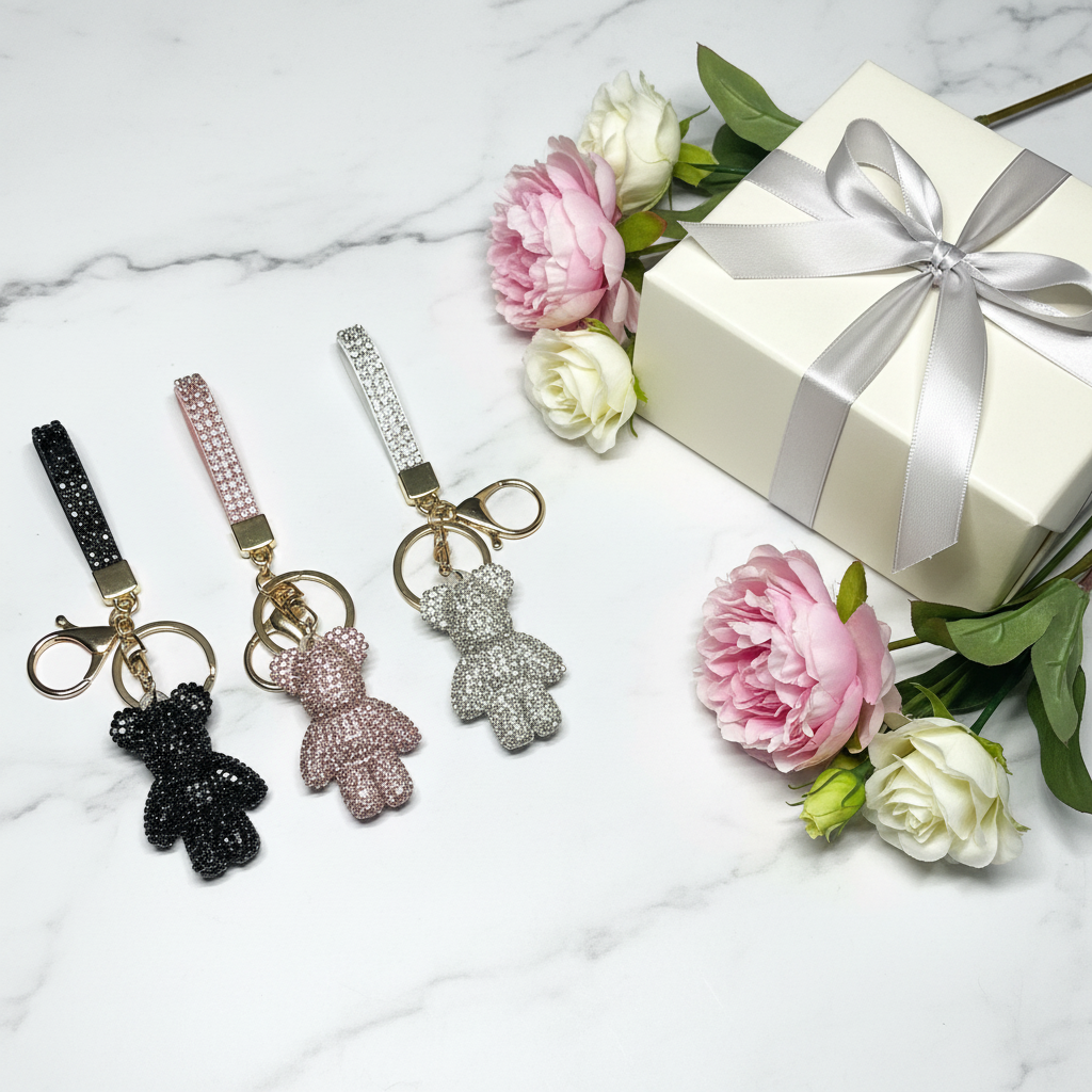 Bling Bar Rhinestone Keychain - Image 1