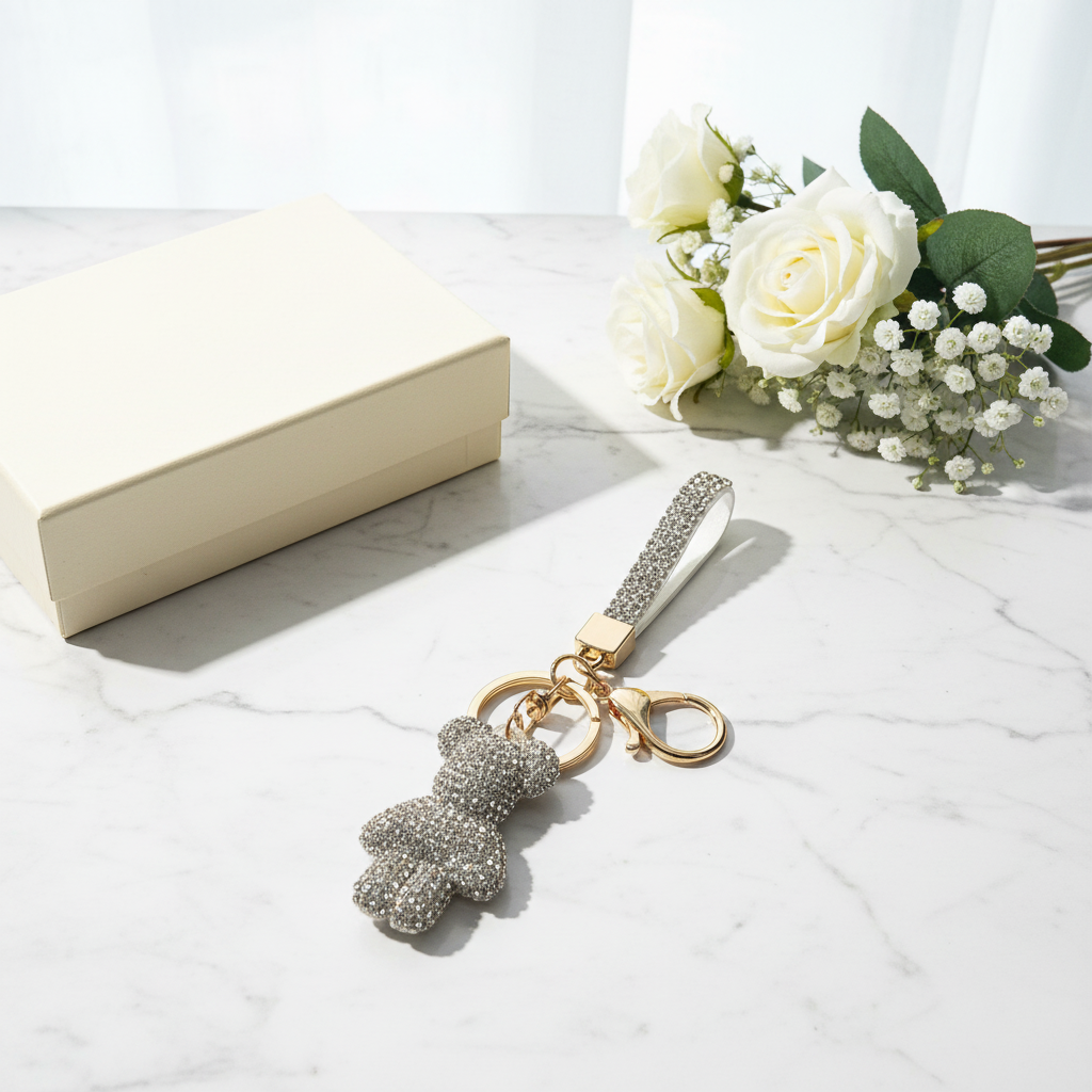 Bling Bar Rhinestone Keychain - Image 2