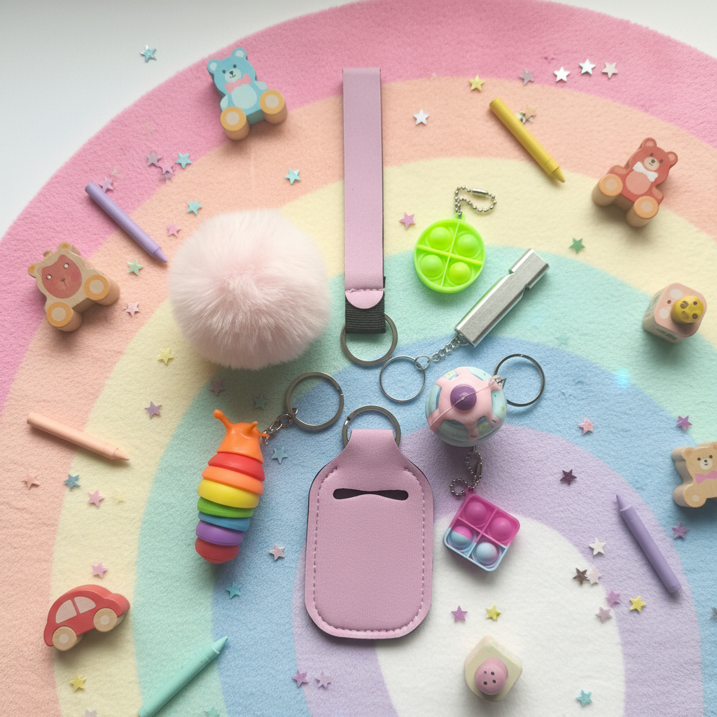 Kids Sensory Keychain Lifestyle
