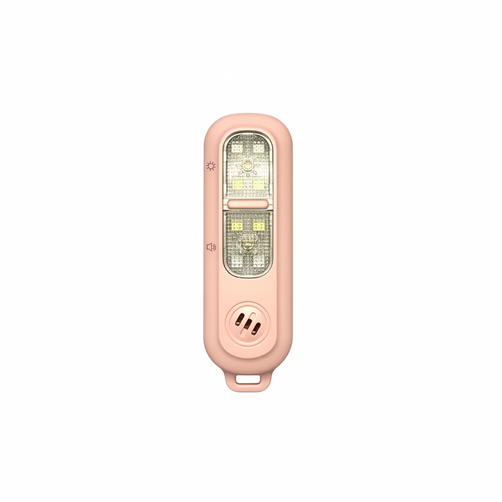 LED Safety Keychain - Pink
