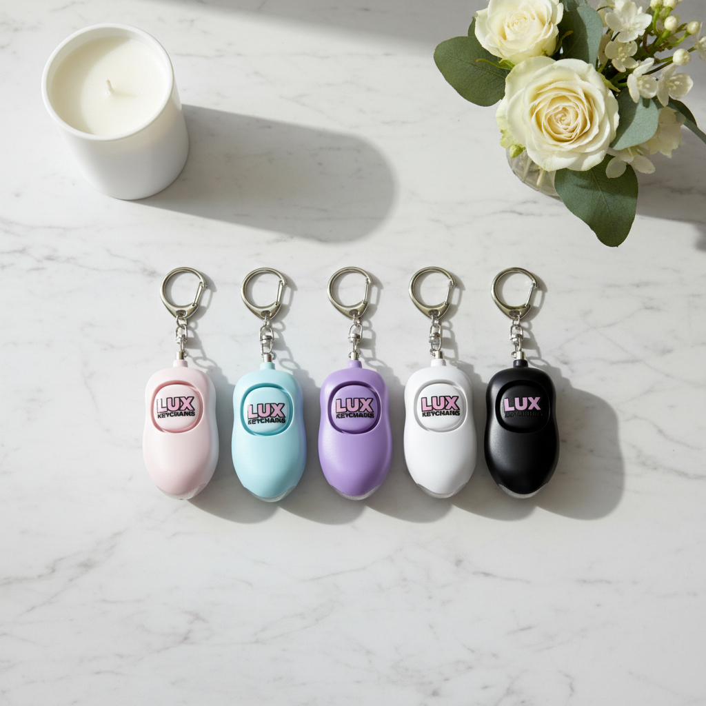 Lux SOS Alarm - Marble Flat Lay 1