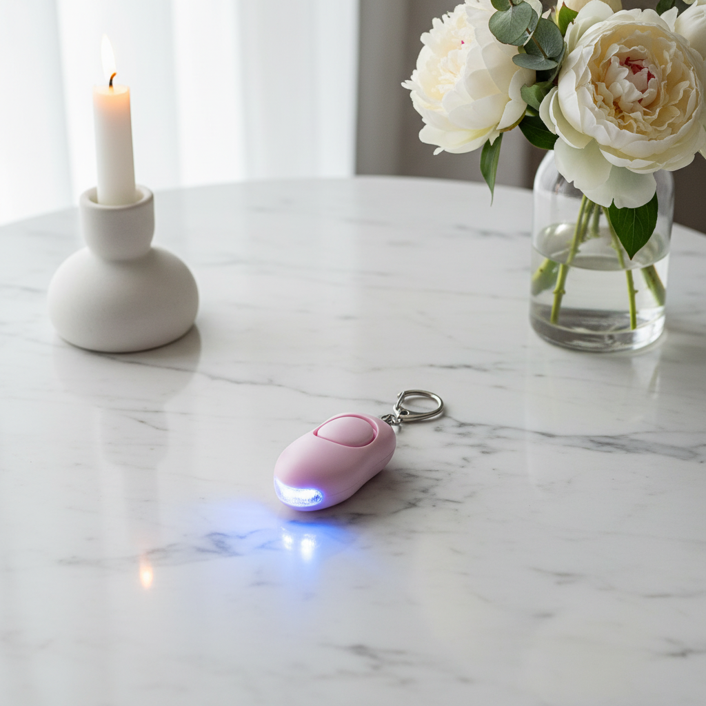 Lux SOS Alarm - Marble Flat Lay 3