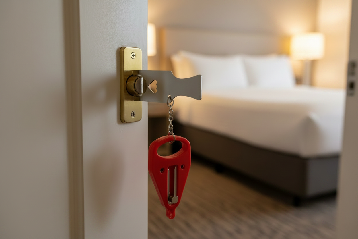 Portable Door Lock - Door Closed