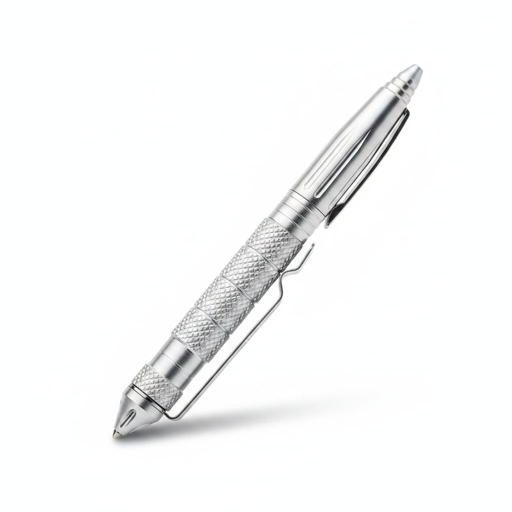 Metal pen with window breaker