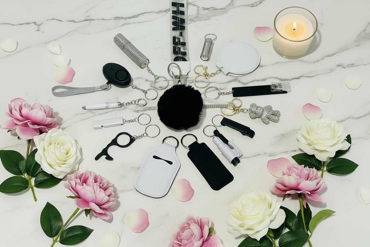 Ultimate Deluxe Safety Keychain - single candle upper right